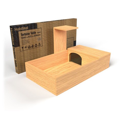 Oak Tortoise Table with Box